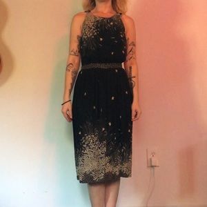 Black halter dress